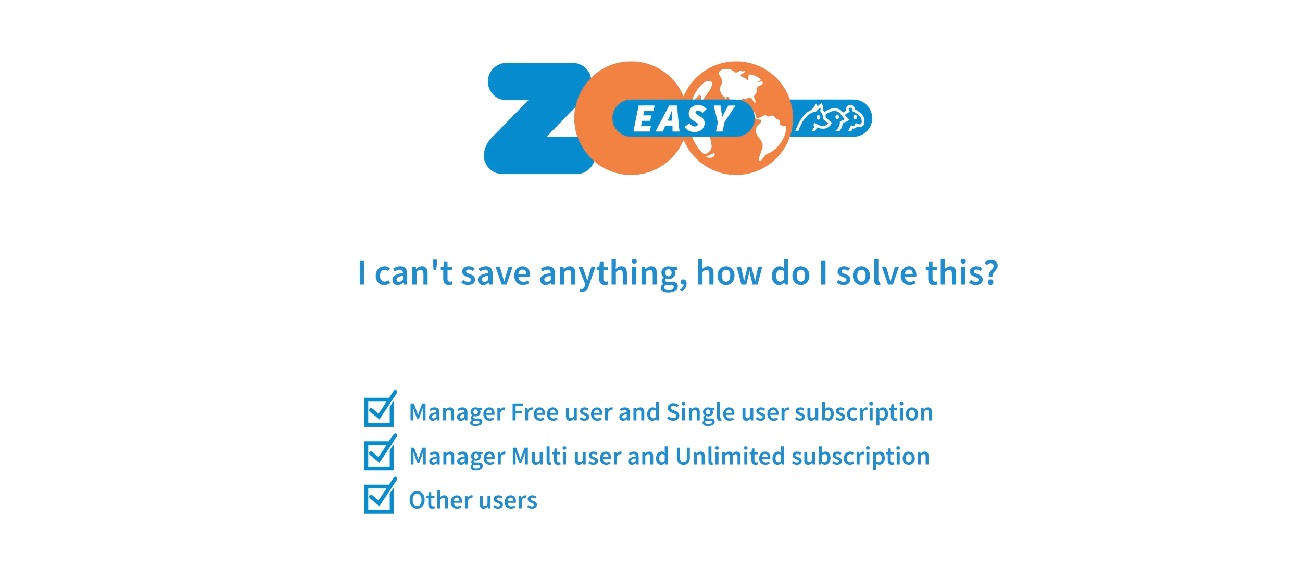 New videos and manuals with explanation about ZooEasy now available